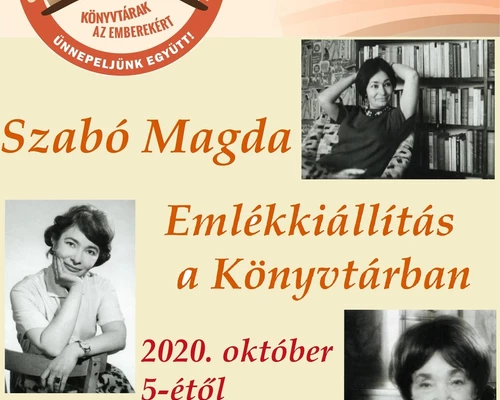 Szabó Magda Emlékkiállítás a Könyvtárban