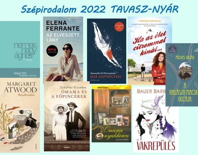 Szépirodalom 2022 tavasz-nyár