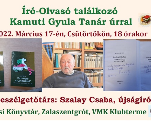 Író-Olvasó találkozó Kamuti Gyula bácsival