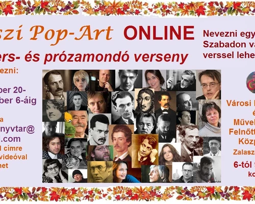 Őszi Pop-Art Online Vers- és Prózamondó verseny