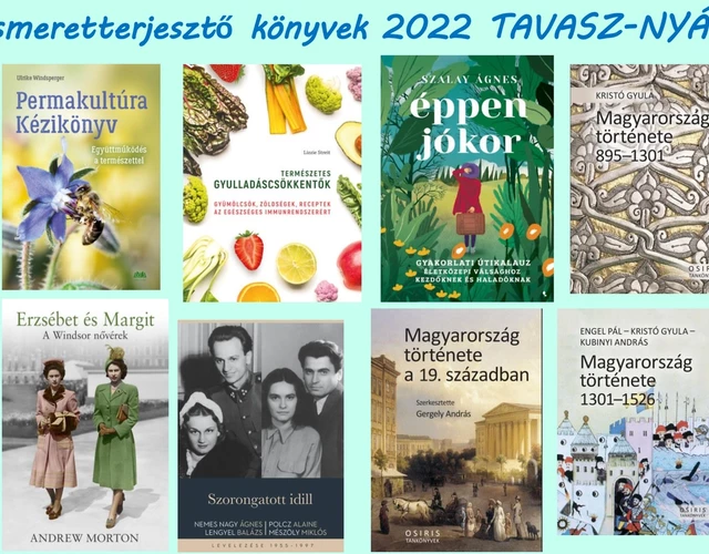 Ismeretterjesztő könyvek 2022 tavasz-nyár